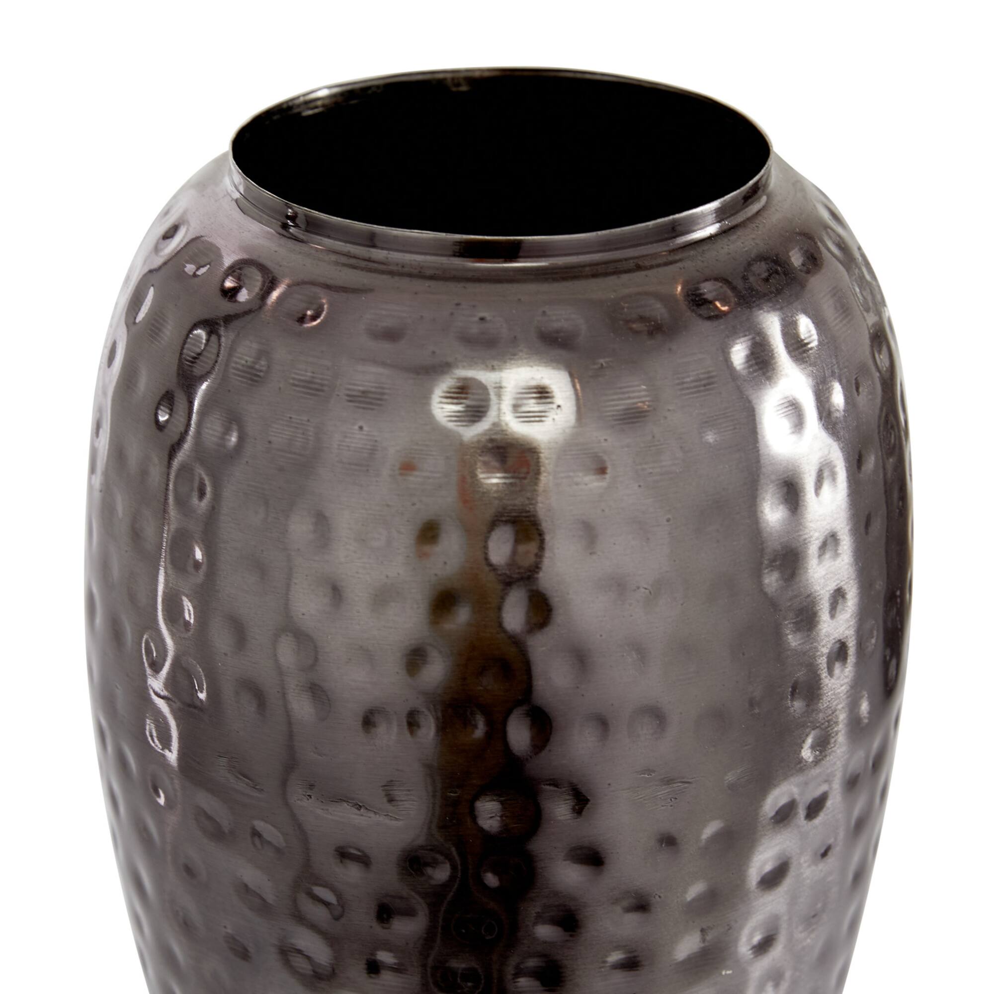 Metal Modern Round Decorative Jar Set with Silver Handles